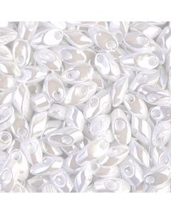 Miyuki Long Magatama 0420 Opaque White Luster