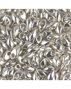 Miyuki Long Magatama 1051 Galvanized Silver