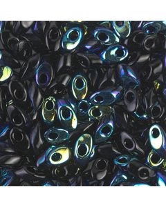 Miyuki Long Magatama 4555 Black AB