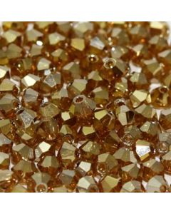 Preciosa Bicone 3mm 00030-23800 Crystal Golden Flare Full