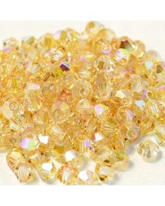 Preciosa Bicone 3mm 00030-98531 Crystal Yellow Rainbow