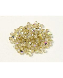 Preciosa Bicone 3mm 00030-98534 Crystal Lemon Rainbow