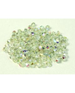 Preciosa Bicone 3mm 00030-98539 Crystal Green Rainbow