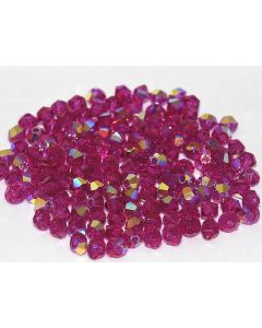 Preciosa Bicone 3mm 70350-20001 Fuchsia AB
