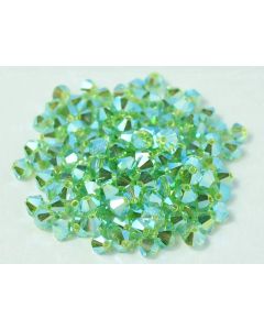 Preciosa Bicone 4mm 50520-20000 Peridot 2x AB
