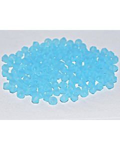 Preciosa Bicone 4mm 60010-84030 Aqua Bohemica Matted