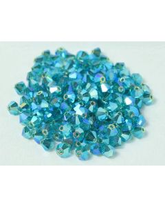 Preciosa Bicone 4mm 60230-20000 Blue Zircon 2x AB
