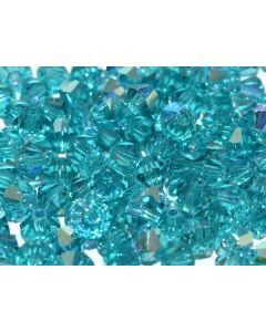 Preciosa Bicone 4mm 60230-20001 Blue Zircon AB