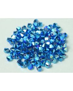Preciosa Bicone 4mm 60310-20000 Capri Blue 2x AB