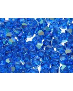 Preciosa Bicone 4mm 60310-20001 Capri Blue AB