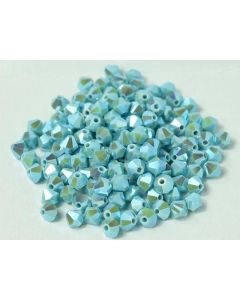 Preciosa Bicone 4mm 63030-20000 Turquoise 2x AB