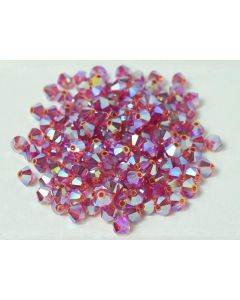 Preciosa Bicone 4mm 70010-20000 Rose 2x AB