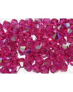 Preciosa Bicone 4mm 70350-20001 Fuchsia AB