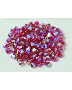 Preciosa Bicone 4mm 90070-20000 Light Siam 2x AB