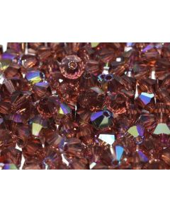 Preciosa Bicone 4mm 90095-20001 Light Burgundy AB