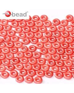O bead® Alabaster Pastel Dark Coral