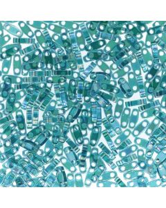 Miyuki Quarter TILA QTL2458 Transparent Teal AB