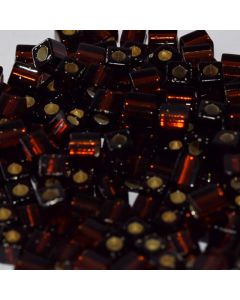Miyuki Square Beads 4mm 0005 Silver Lined Amber