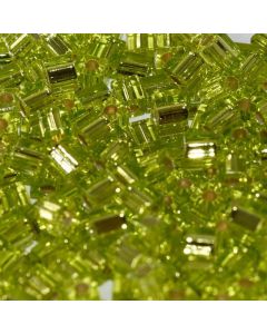 Miyuki Square Beads 4mm 0014 Silver Lined Peridot
