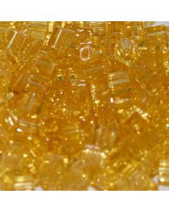 Miyuki Square Beads 4mm 0132 Transparent Light Topaz