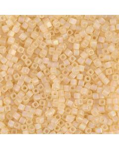 Miyuki Square Beads 1.8mm 0132FR Matte Transparent Topaz AB