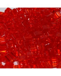 Miyuki Square Beads 4mm 0140 Transparent Red