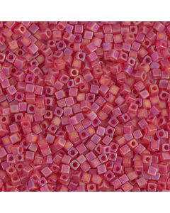 Miyuki Square Beads 1.8mm 0140FR Matte Transparent Berry AB