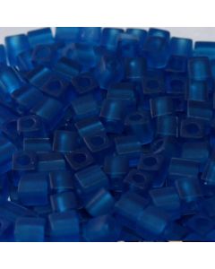 Miyuki Square Beads 4mm 0149F Matte Transparent Capri Blue