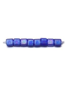 Miyuki Square Beads 1.8mm 0151FR Matte Transparent Cobalt AB