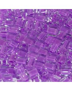 Miyuki Square Beads 4mm 0222 Orchid Lined Crystal