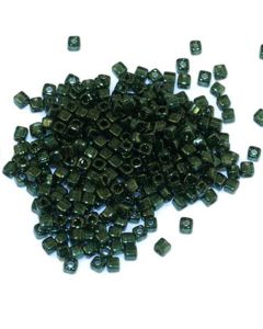 Miyuki Square Beads 1.8mm 0306 Olive Green Gold Luster