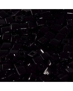 Miyuki Square Beads 3mm 0401 Opaque Black
