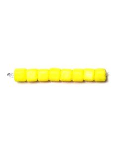 Miyuki Square Beads 1.8mm 0404FR Yellow Opaque Matted AB