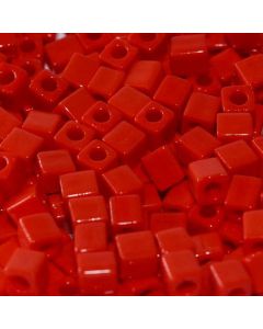 Miyuki Square Beads 4mm 0407 Opaque Coral