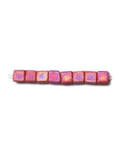 Miyuki Square Beads 1.8mm 0408FR Matte Opaque Red AB