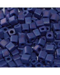 Miyuki Square Beads 1.8mm 0414FR Matte Opaque Cobalt AB