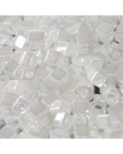 Miyuki Square Beads 3mm 0420 Opaque White Luster