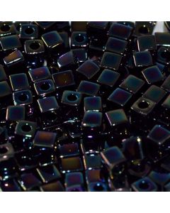 Miyuki Square Beads 4mm 0455 Black Rainbow