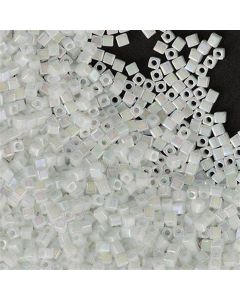 Miyuki Square Beads 1.8mm 0471 Opaque White AB