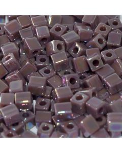 Miyuki Square Beads 4mm 0478 Opaque Lilac AB