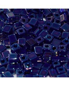 Miyuki Square Beads 1.8mm 0484 Opaque Cobalt Blue AB