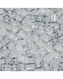 Miyuki Square Beads 4mm 1104 White Lined Crystal