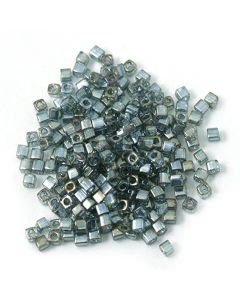 Miyuki Square Beads 1.8mm 1881 Transparent Grey Luster