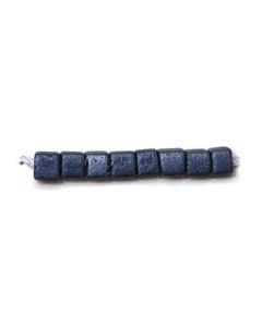 Miyuki Square Beads 4mm 2001 Metallic Matte Dark Blue Grey