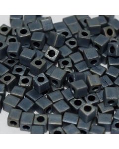 Miyuki Square Beads 3mm 2002 Matte Metallic Grey