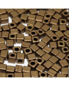 Miyuki Square Beads 3mm 2006 Metallic Matte Bronze