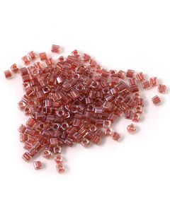 Miyuki Square Beads 1.8mm 2601 Inside Color Lined Dusty Rose