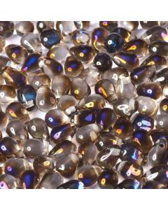 Side Drill Tear Drop 4x6mm Crystal Azuro
