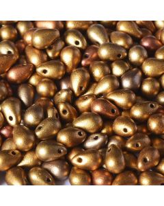 Side Drill Tear Drop 4x6mm Metallic Mix