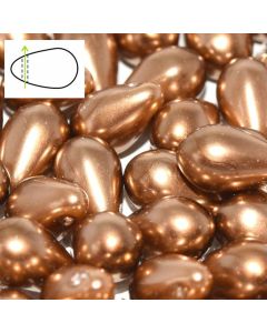 Side Drill Tear Drop 6x9mm Antique Gold
